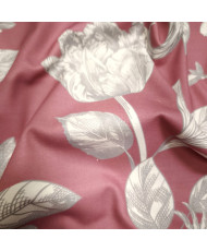 Tissu ameublement "Alami"- toile de Jouy- fraise- 280 cm