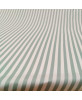White & Sage Striped Cretonne