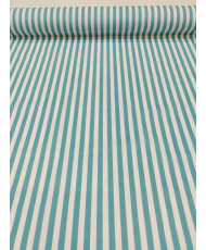 Cretonne Camille rayure bleu