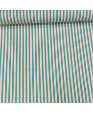 Cretonne Camille rayure bleu