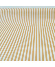 Cretonne Camille rayure Ocre
