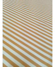 Cretonne Camille rayure Ocre