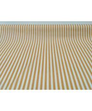 Cretonne Camille rayure Ocre