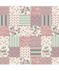 Tissu cretonne fleurville