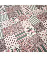 Tissu cretonne fleurville