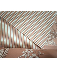 Tissu ameublement "Alami"- rayure- Coloris pêche-280 cm