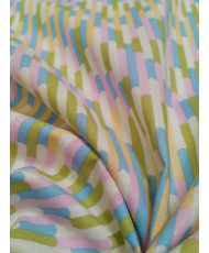 Cretonne géométrique pastel-Twilly- 140 cm