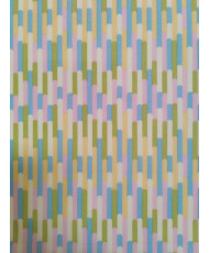 Cretonne géométrique pastel-Twilly- 140 cm