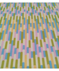 Cretonne géométrique pastel-Twilly- 140 cm