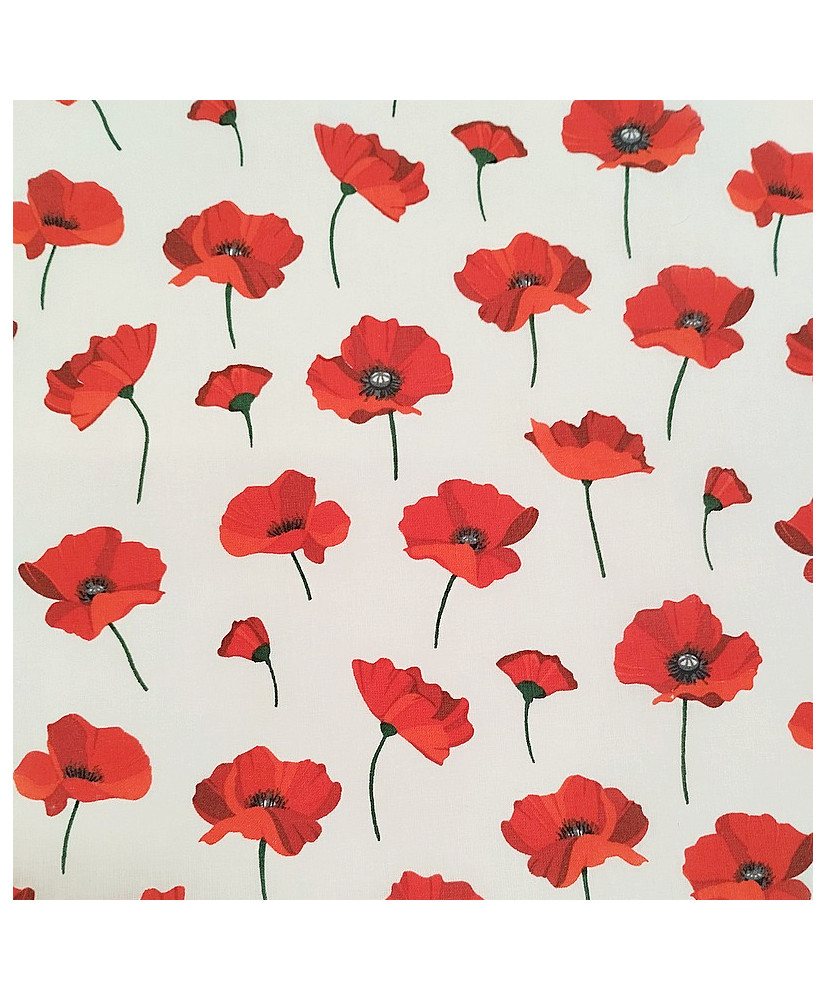 Poppy-Peony Cotton Cretonne – 140 cm
