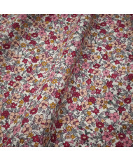Tissu Cretonne "AGATHA"  rose