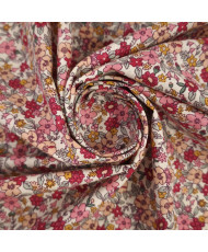 Tissu Cretonne "AGATHA"  rose