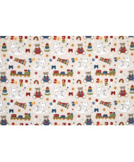 Tissu cretonne "jouet "- motifs enfant