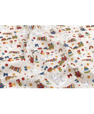 Tissu cretonne "jouet "- motifs enfant
