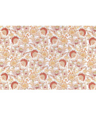 Matelassé réversible vertical "Jamuni " Terracotta/corail