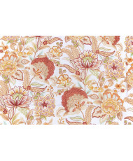 Matelassé réversible vertical "Jamuni " Terracotta/corail