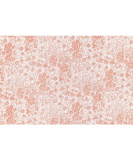 Matelassé réversible vertical "Jamuni " Terracotta/corail