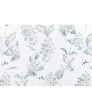 Tissu "botanique" 100% coton blanc