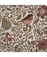 Tissu Jacquard "Mésange" Rose