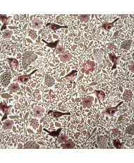 Tissu Jacquard "Mésange" Rose