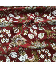 "Soliman" Red Upholstery Jacquard Fabric