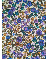 Violet & Camel Floral Printed Cotton Fabric
