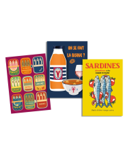 Lot de 3 torchons de cuisine en sergé de coton — Collection "Bisque""