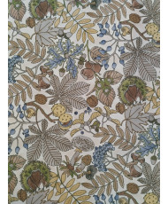 Tissu Nappage Imprimé Automnal Feuillage - 100% Polyester