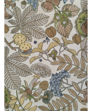 Tissu Nappage Imprimé Automnal Feuillage - 100% Polyester