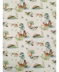 100% Cotton Cretonne – Cute Forest Animals– Mignon-