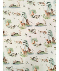 100% Cotton Cretonne – Cute Forest Animals– Mignon-