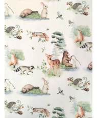 100% Cotton Cretonne – Cute Forest Animals– Mignon-