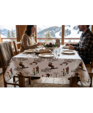 Coated cotton fabric "Poudreuse"
