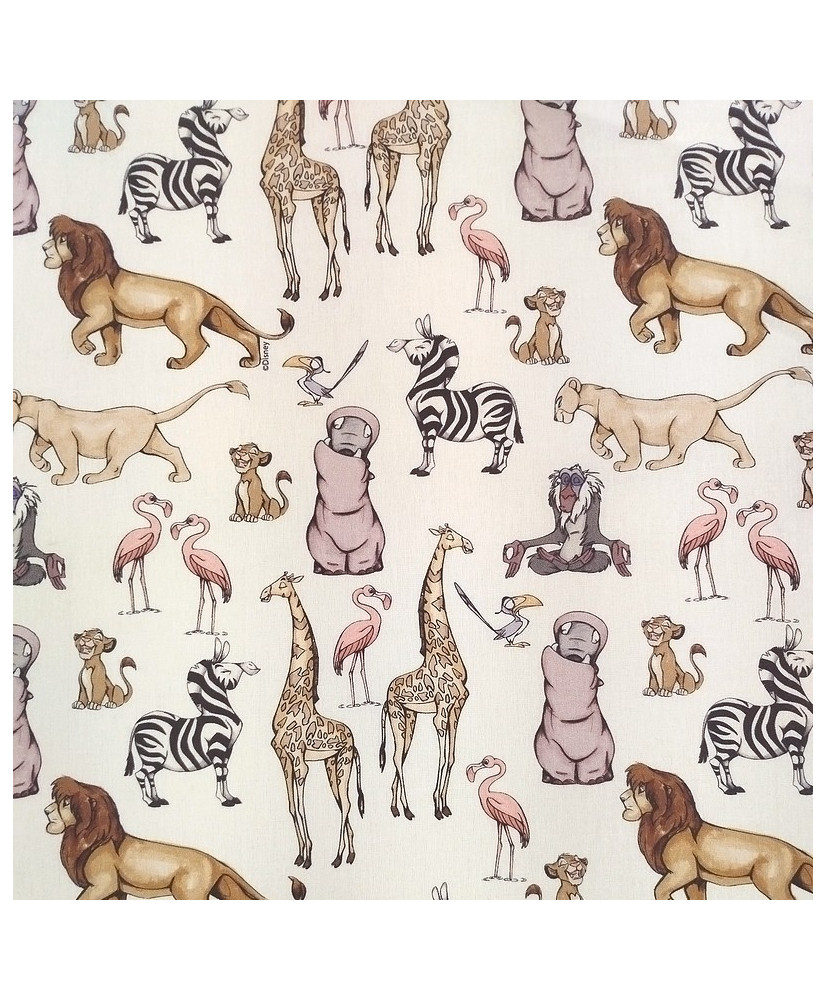 100% Cotton Lion King & Savanna Animals Fabric