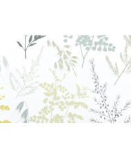 Enduit PVC "KALIPTUS" - Nappage - Motif Botanique Vert & Jaune