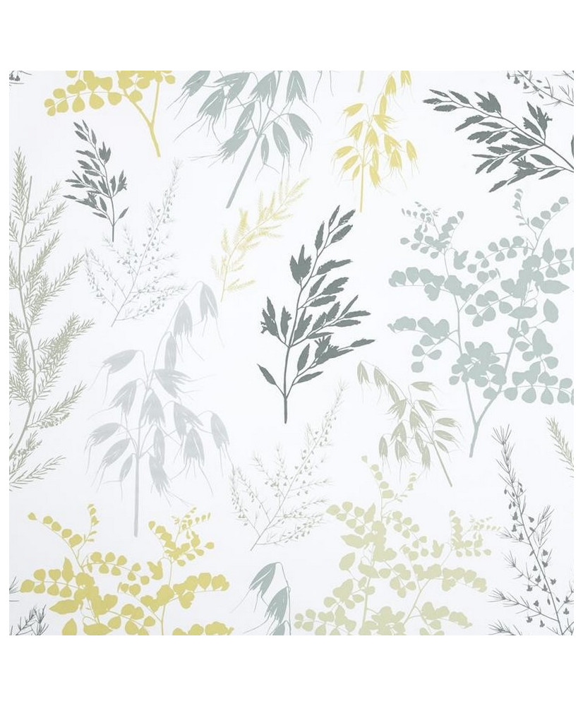 Enduit PVC "KALIPTUS" - Nappage - Motif Botanique Vert & Jaune