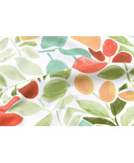 PVC Coated Fabric "AMALFI" - Table Cover - Watercolor Lemon & Botanical Pattern