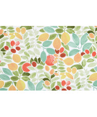 Enduit PVC « Amalfi » — Nappage Motif Citrons & Agrumes Style Aquarelle