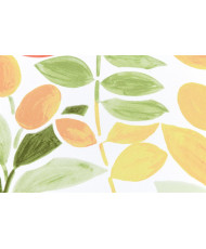 PVC Coated Fabric "AMALFI" - Table Cover - Watercolor Lemon & Botanical Pattern