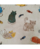 Tissu Doudou Ultra Doux - Motif Chats  (150 cm)