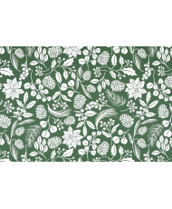 PVC Coated Oilcloth — Winter Fir & Botanical Foliage Collection