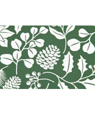 PVC Coated Oilcloth — Winter Fir & Botanical Foliage Collection