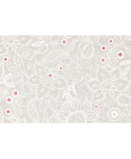 copy of Holly PVC Coated Fabric — Botanical Watercolor Pattern & Red Berries