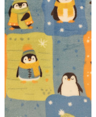 Tissu Doudou Ultra Doux - Motif pingouin   (150 cm)