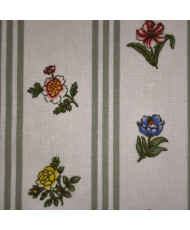 Tissu percale 100% coton "Borie" Vert sauge