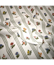 Tissu percale 100% coton "Borie" Vert sauge