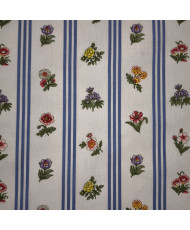 Tissu percale 100% coton "Borie" Bleu