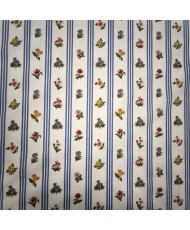 Tissu percale 100% coton "Borie" Bleu