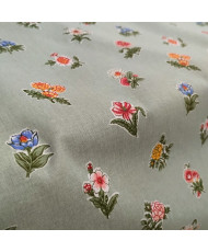 Tissu percale 100% coton "Demoiselle Amande"