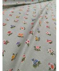 Tissu percale 100% coton "Demoiselle Amande"